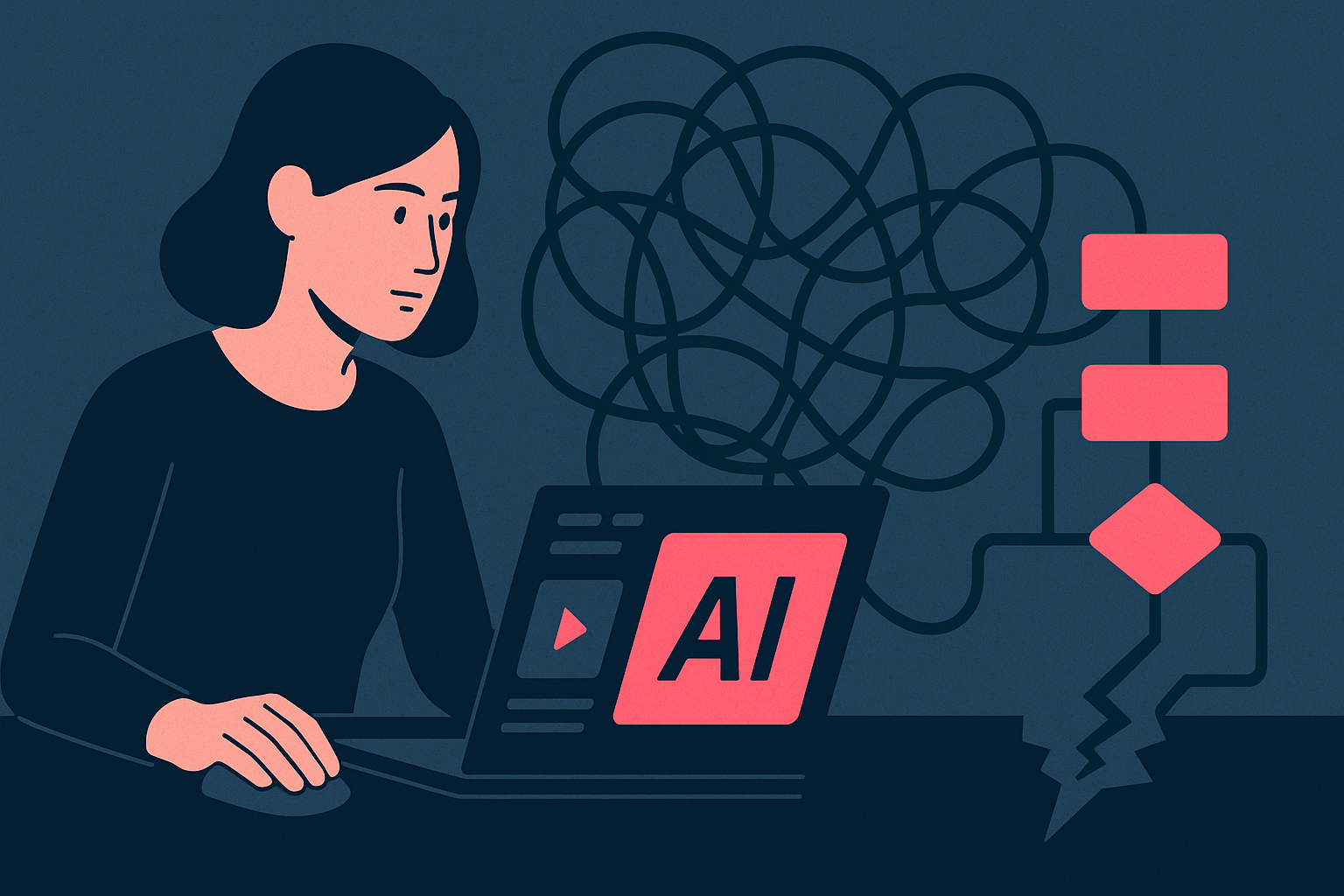 Every shiny AI demo comes with a broken workflow in the background.