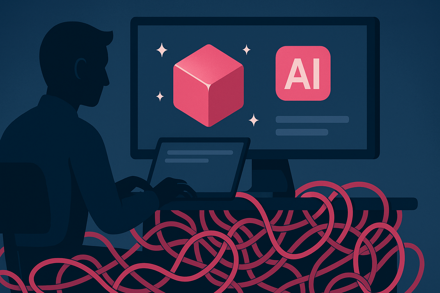 Every shiny AI demo looks impressive on screen.
But behind those visuals lies a tangled mess of broken workflows.