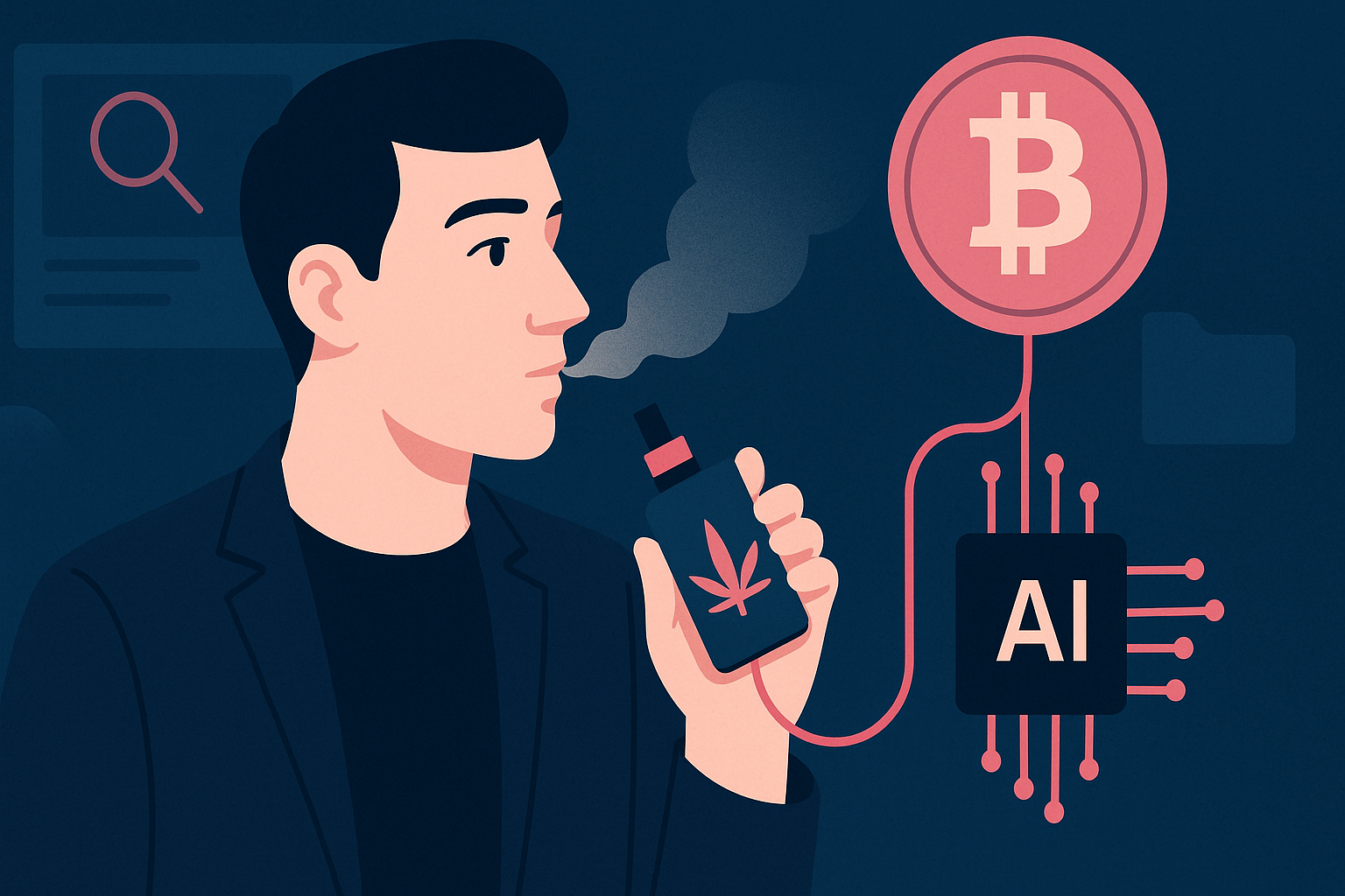 I went looking for the AI weed vape that gives you Bitcoin for smoking