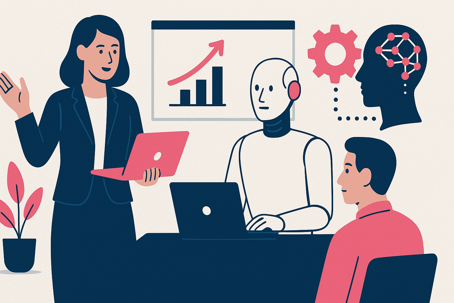 Learning to lead in a hybrid human-AI enterprise