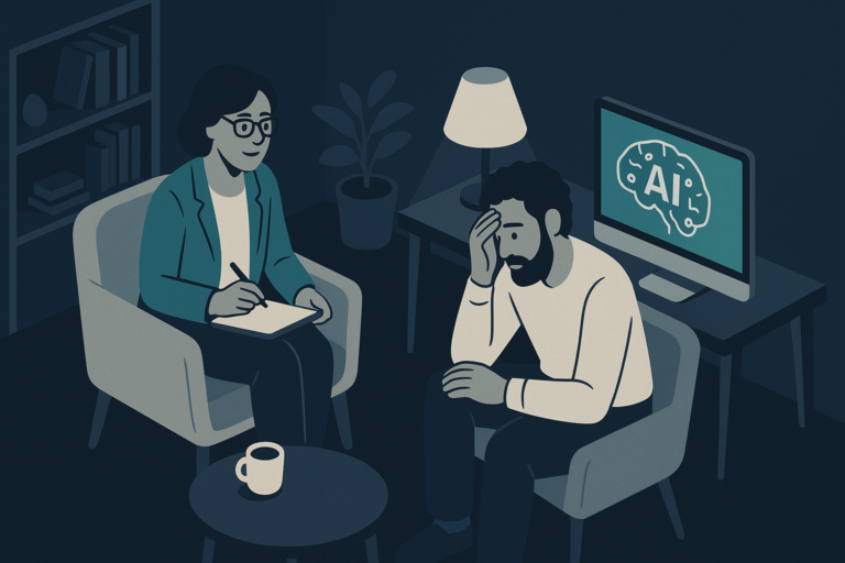 The Empathy Gap: How AI Shapes Trust in Mental Health Care