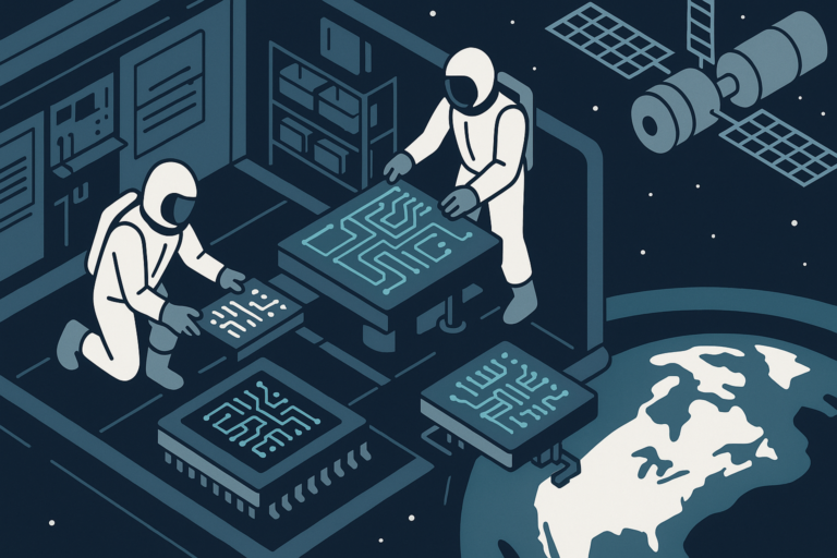 AI-Driven Photonic Chips Tested on ISS for Space Applications