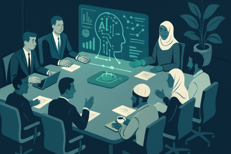 The Unseen Negotiations: AI's Influence on Institutional Structures
